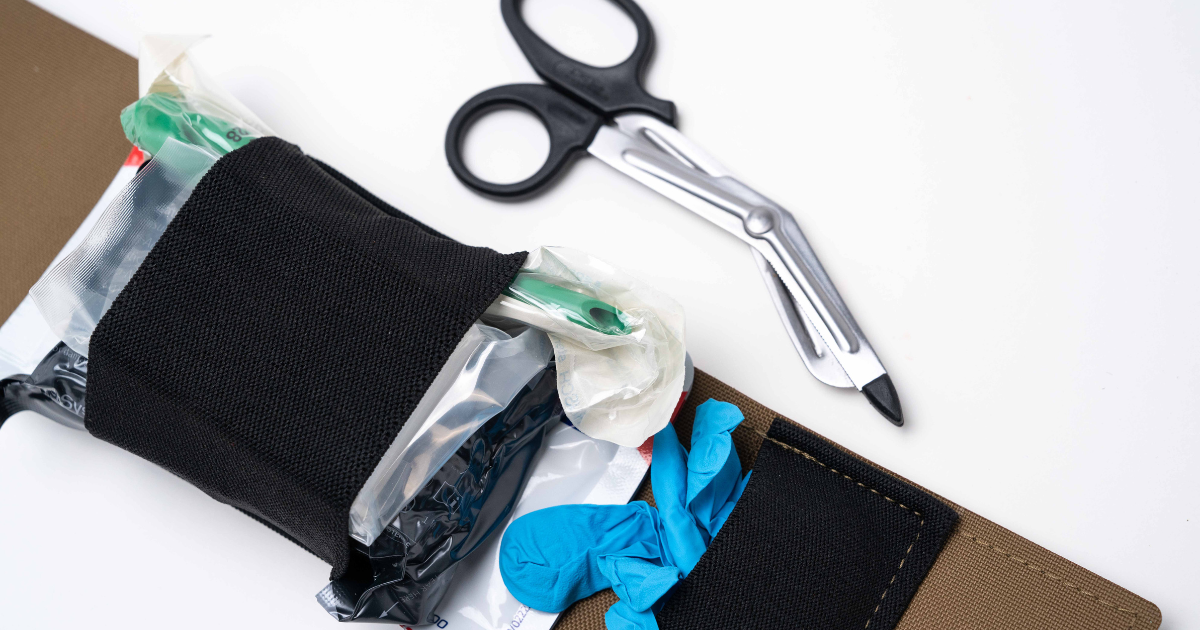 The PIMP Trauma Refill Kit for individual first aid kits against a white background.